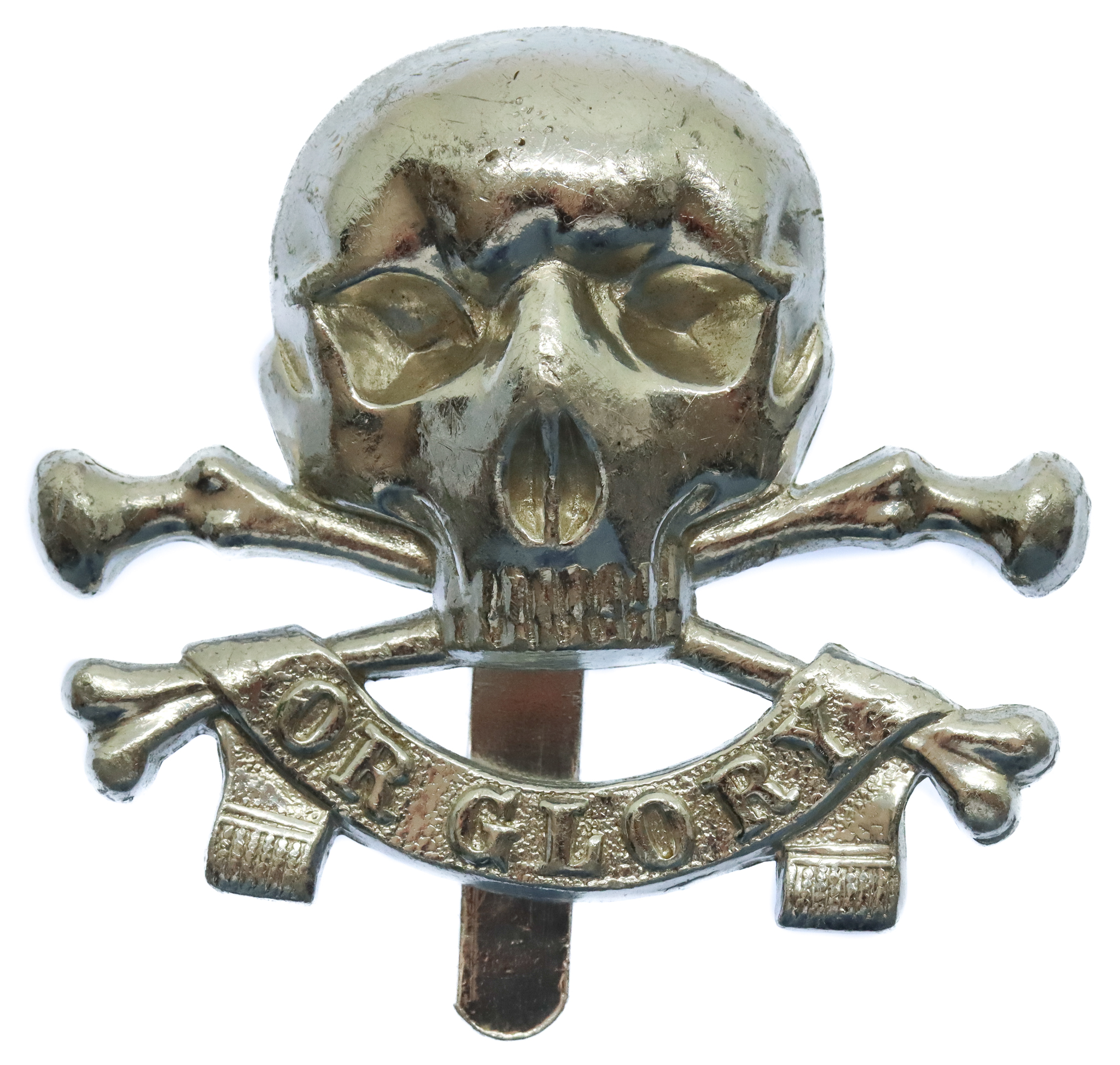 17th/21st Lancers Anodised (Staybrite) Cap Badge (Motto)