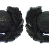 Pair of Royal Marines WW2 Plastic Economy Collar Badges