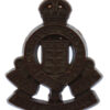 Royal Army Ordnance Corps (R.A.O.C.) WW2 Plastic Economy Cap Badge 