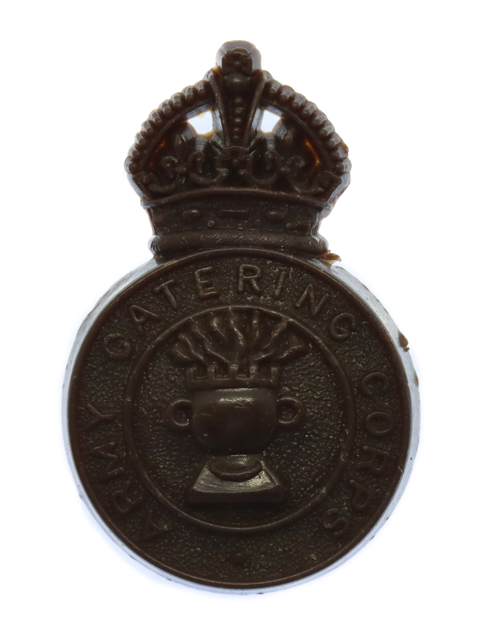 Army Catering Corps WW2 Plastic Economy Cap Badge