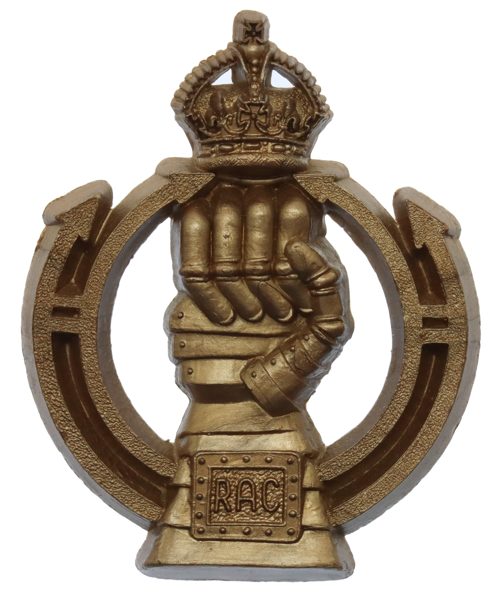 Royal Armoured Corps (R.A.C.) WW2 Plastic Economy Cap Badge