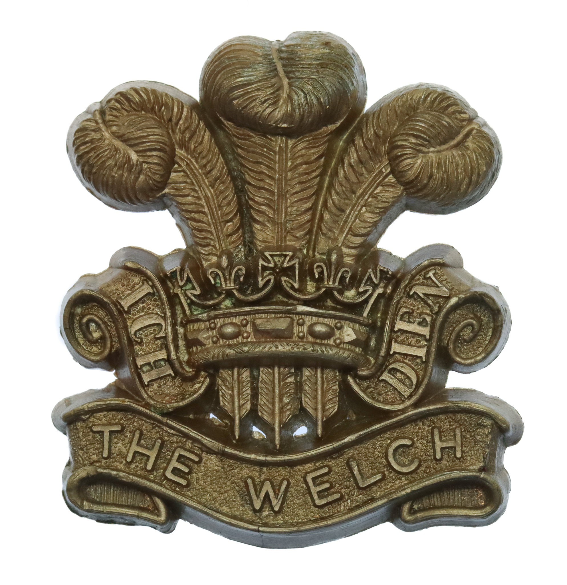 The Welch Regiment WW2 Plastic Economy Cap Badge