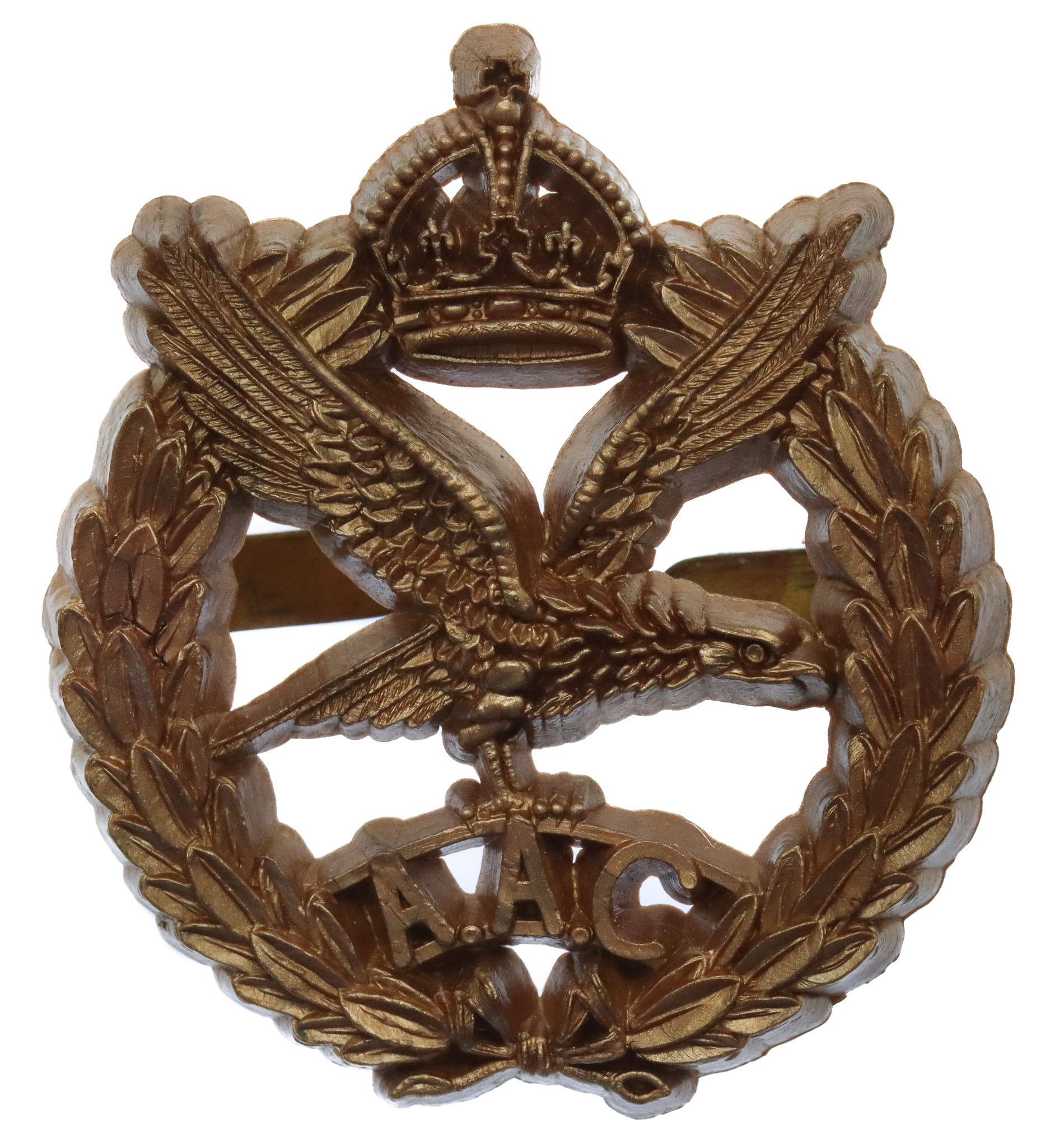 Army Air Corps WW2 Plastic Economy Cap Badge