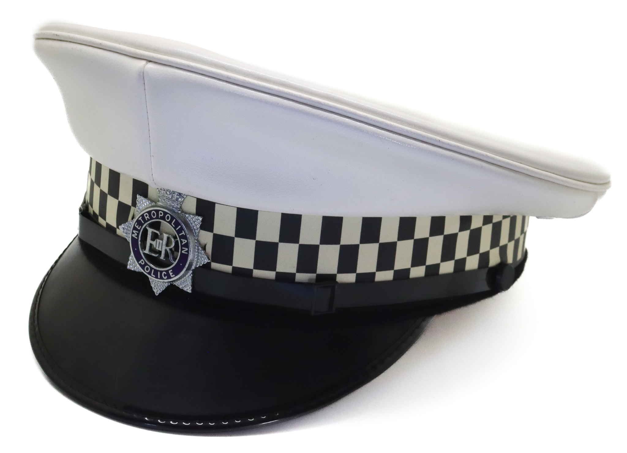 Metropolitan Police Traffic Officer's White Peaked Cap 