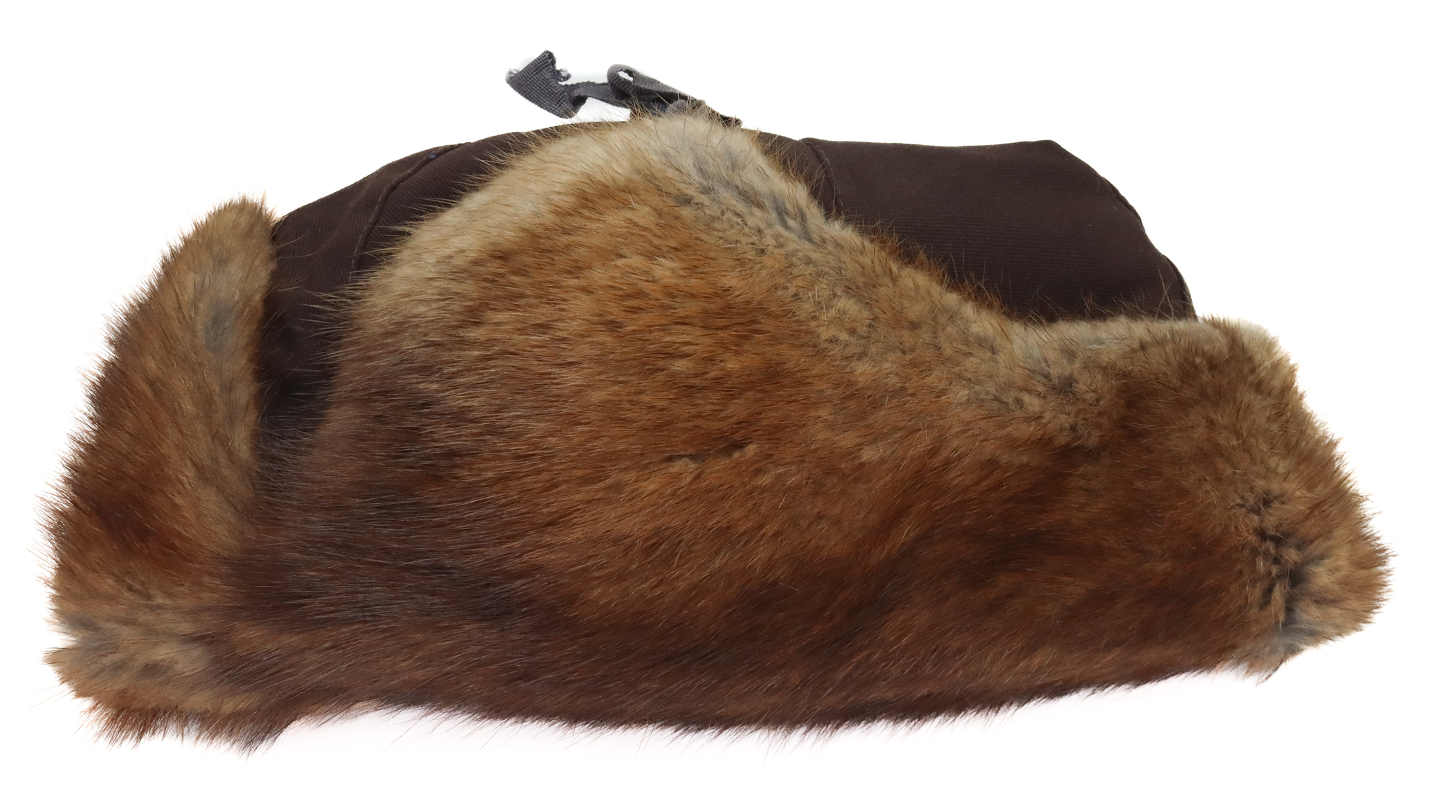 Royal Canadian Mounted Police (R.C.M.P.) Muskrat Fur Winter Hat