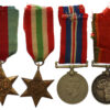 WW2 South African Medal Group of Four - 157728 W.T. Hedley
