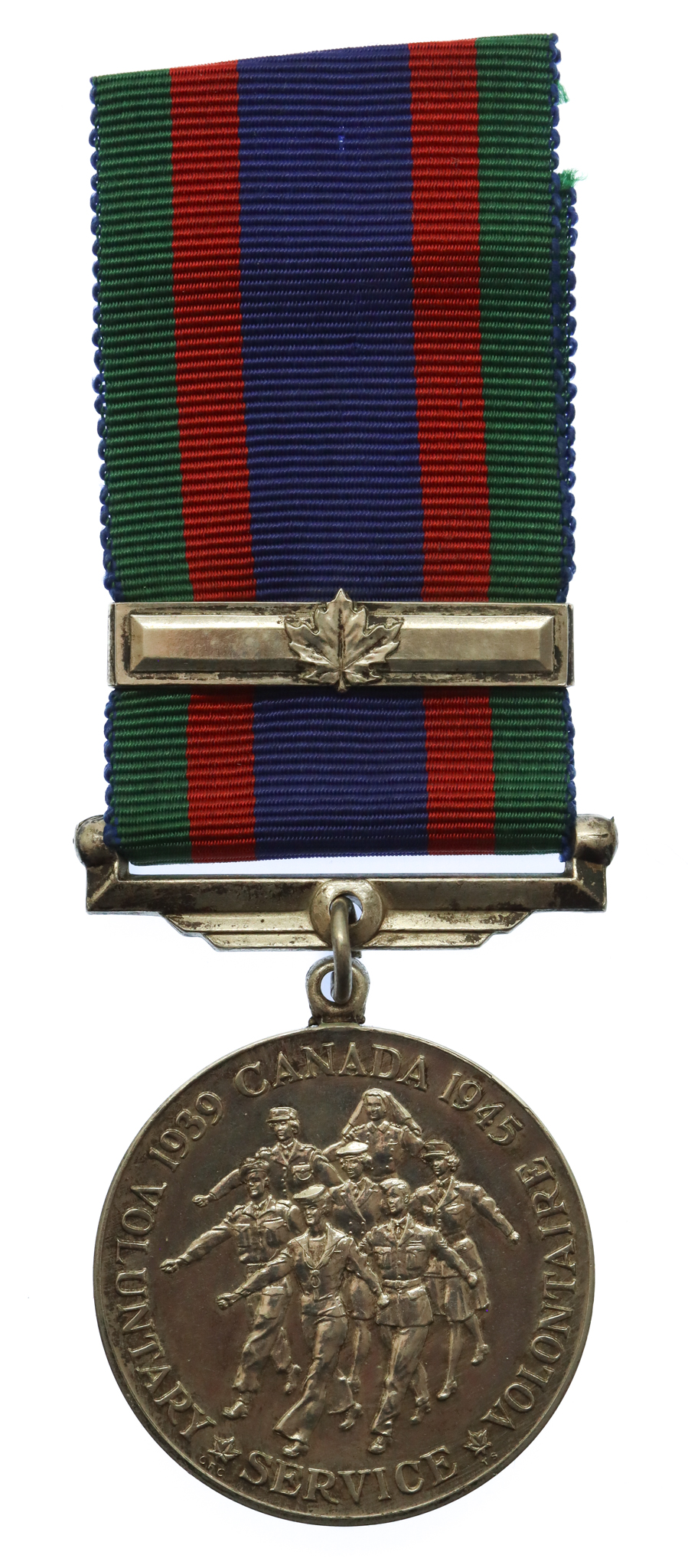 WW2 Canadian Volunteer Service Medal with Overseas Service Bar