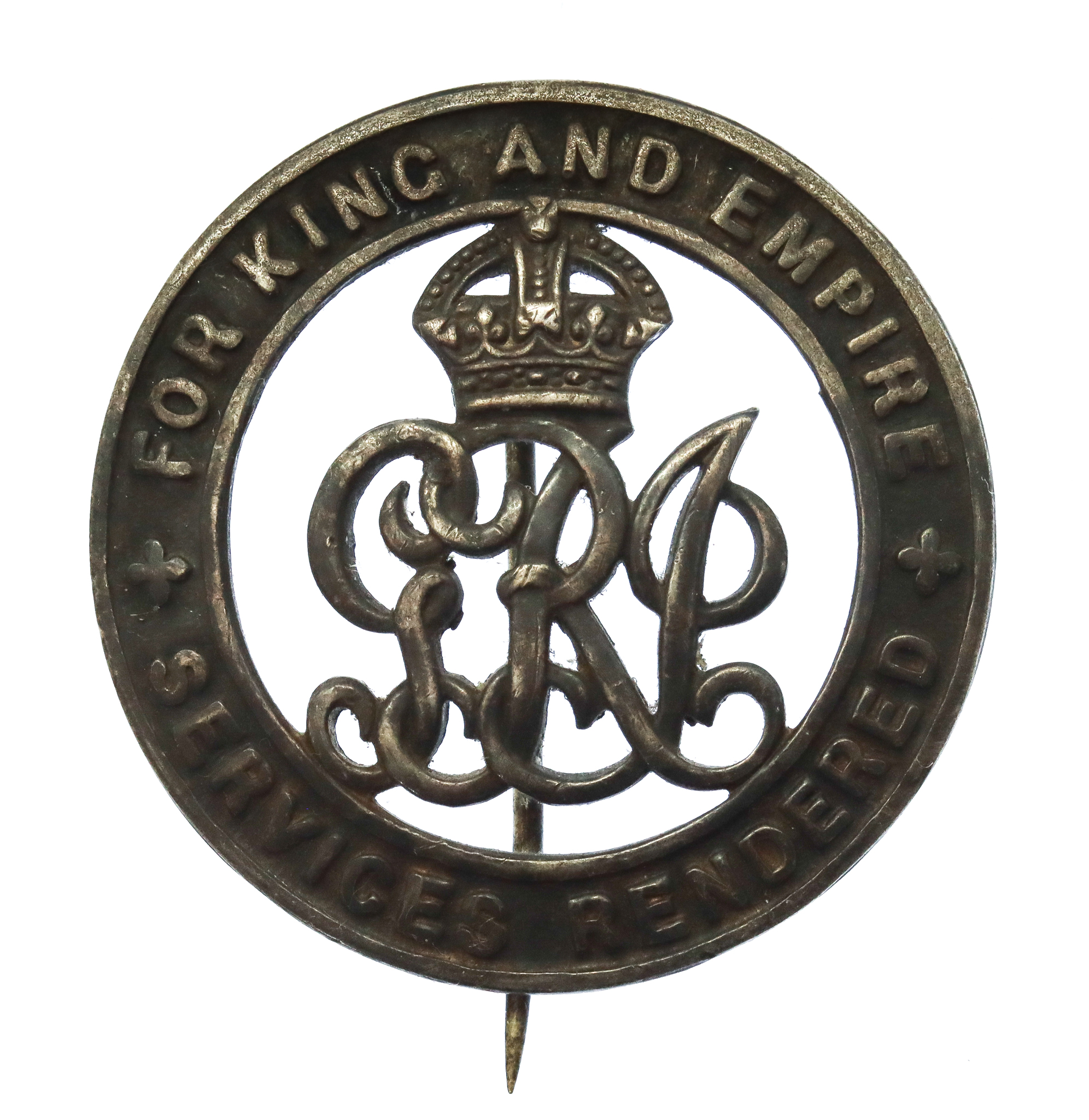 WW1 Silver War Badge (No. B10864) - Pte. J.W. Houlden, 20th Bn. Manchester Regiment