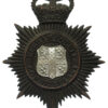 Durham County Constabulary Black Helmet Plate - Queen's Crown
