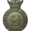 Scarce British Transport Commission (B.T.C.) Police Cap Badge - Queen's Crown