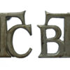Pair of British Transport Commission (B.T.C.) Police Collar Badges