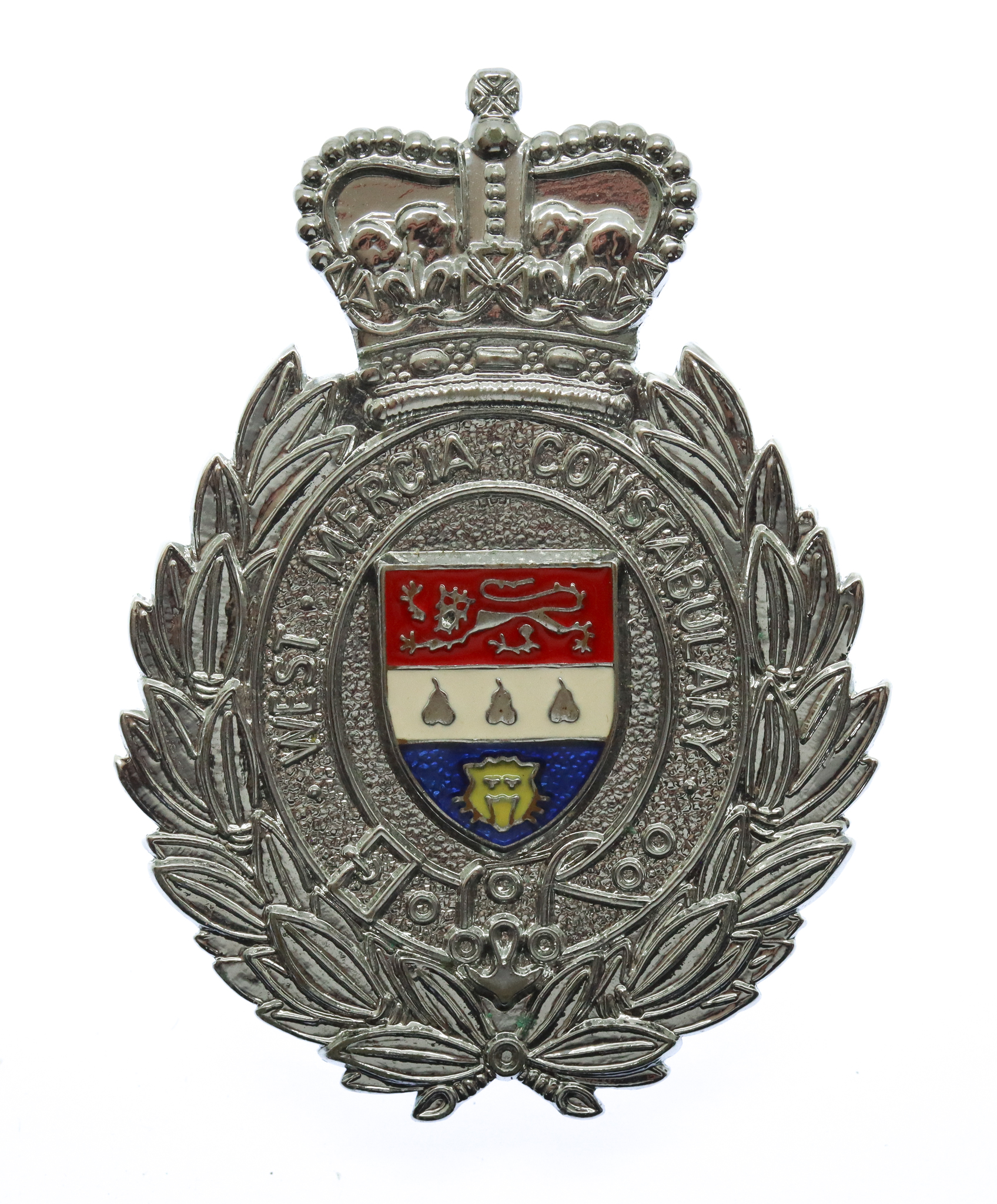 West Mercia Constabulary Enamelled Warrant Card Holder Badge