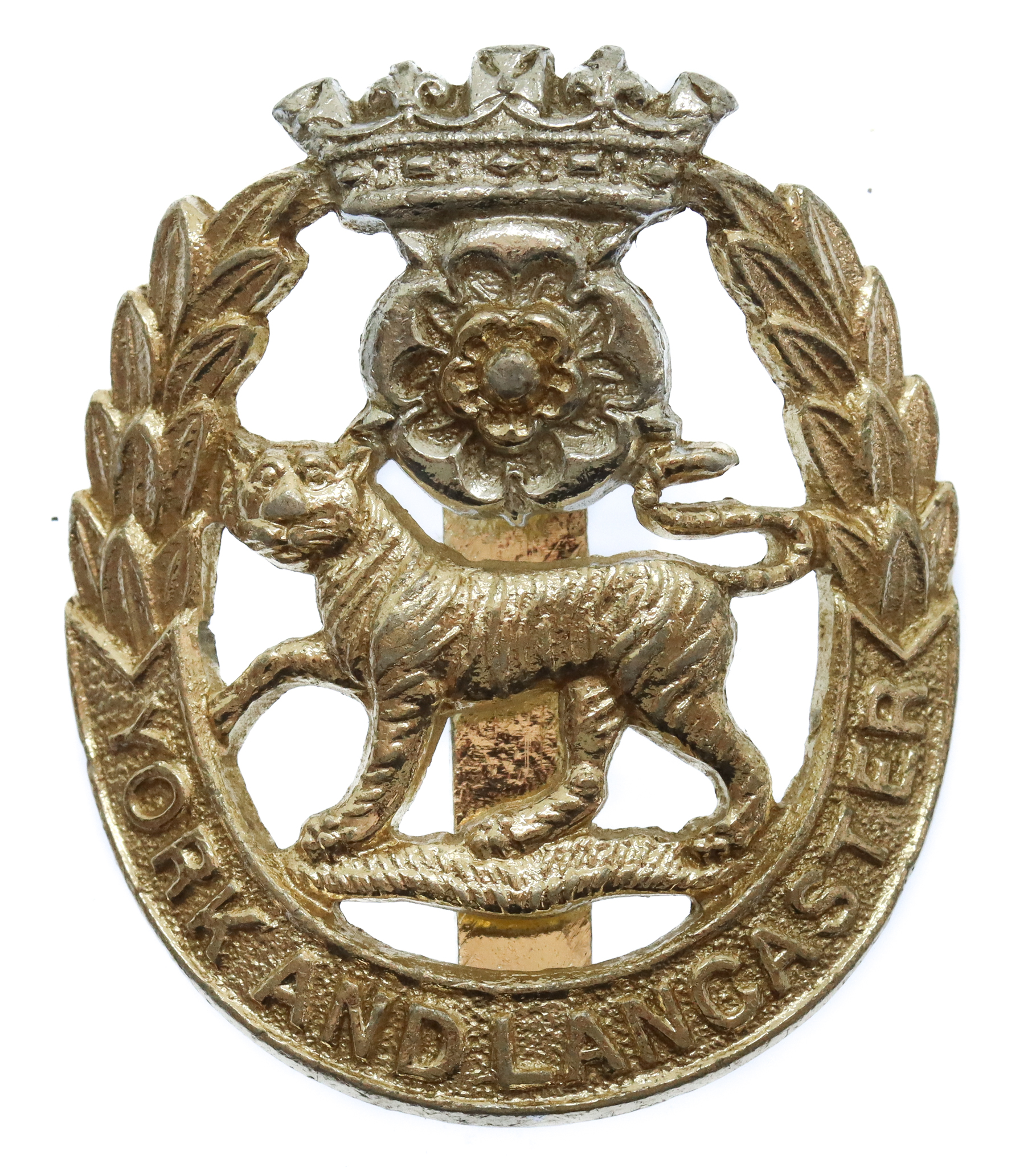 York & Lancaster Regiment Anodised (Staybrite) Cap Badge