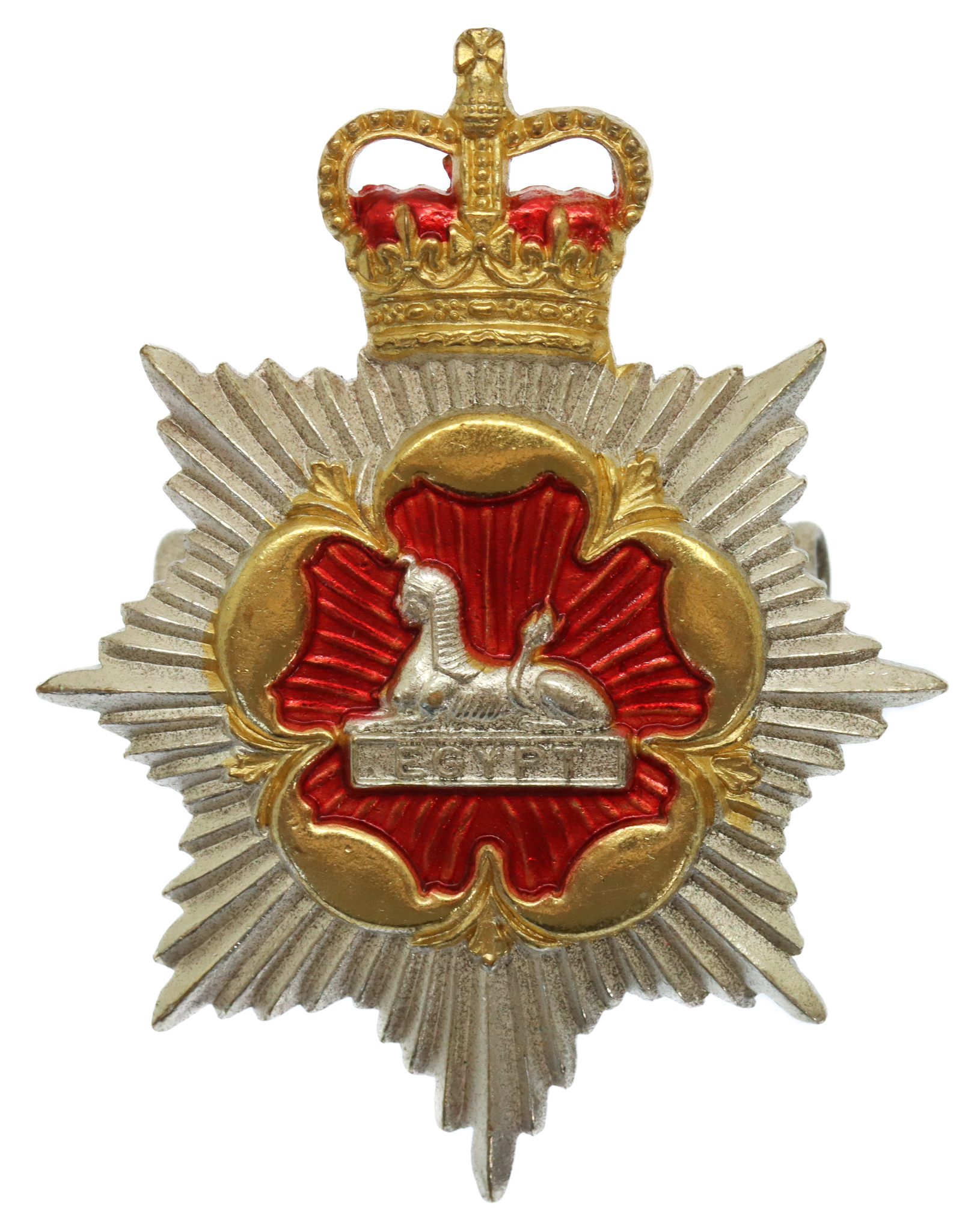 Scarce Royal Regiment of Gloucestershire & Hampshire Officer's Cap Badge