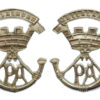 Pair of Somerset Light Infantry Anodised (Staybrite) Collar Badges