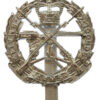 Small Arms School Corps Anodised (Staybrite) Cap Badge - Queen's Crown