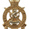 Kent & County of London Yeomanry (Sharpshooters) Anodised (Staybrite) Cap Badge - Queen's Crown