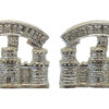 Pair of Royal Irish Rangers Anodised (Staybrite) Collar Badges