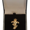 Royal Electrical & Mechanical Engineers (R.E.M.E.) 9ct Gold Sweetheart Brooch