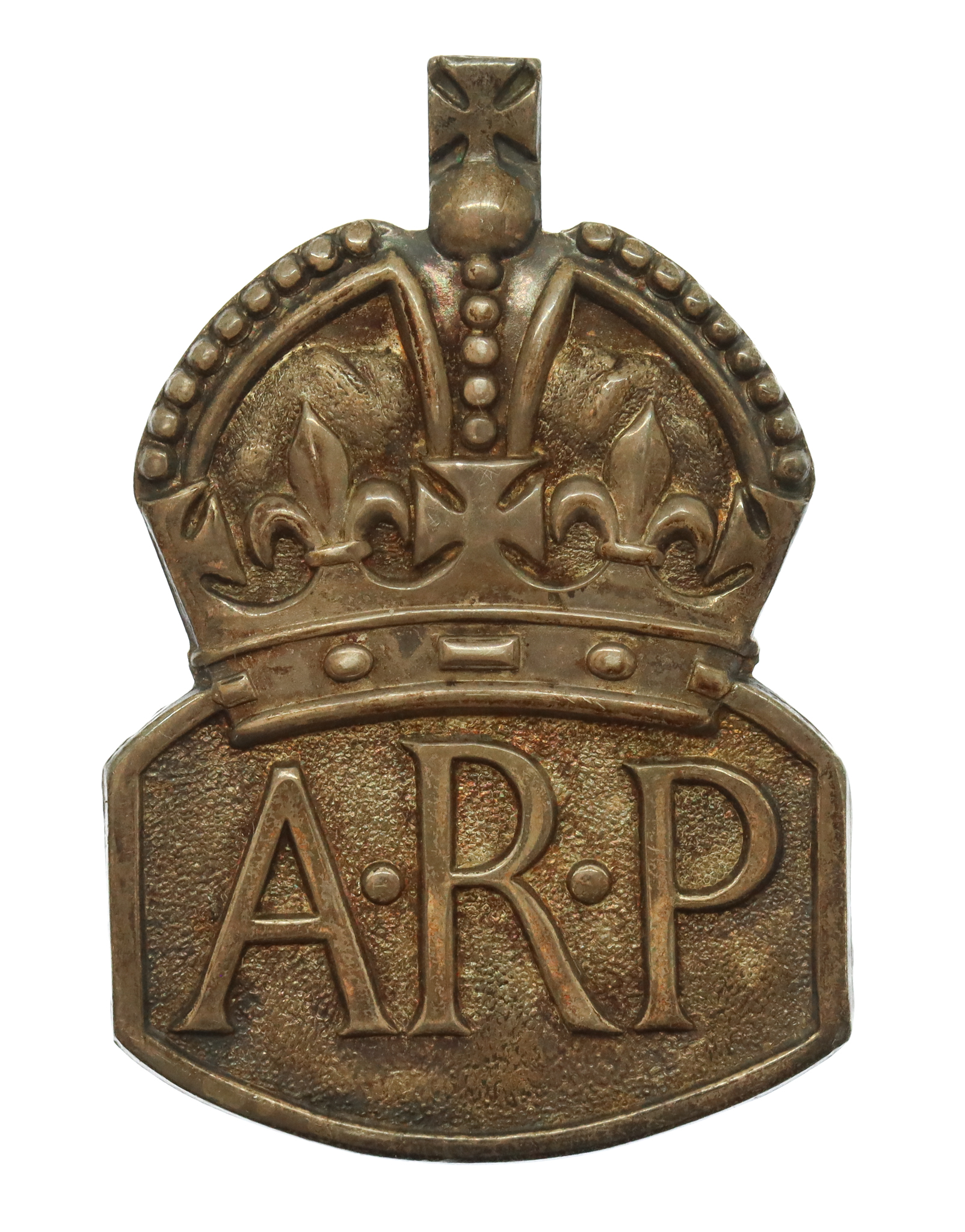 Air Raid Precautions (A.R.P.) 1936 Hallmarked Silver Lapel Badge