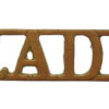 Royal Army Dental Corps (R.A.D.C.) Shoulder Title