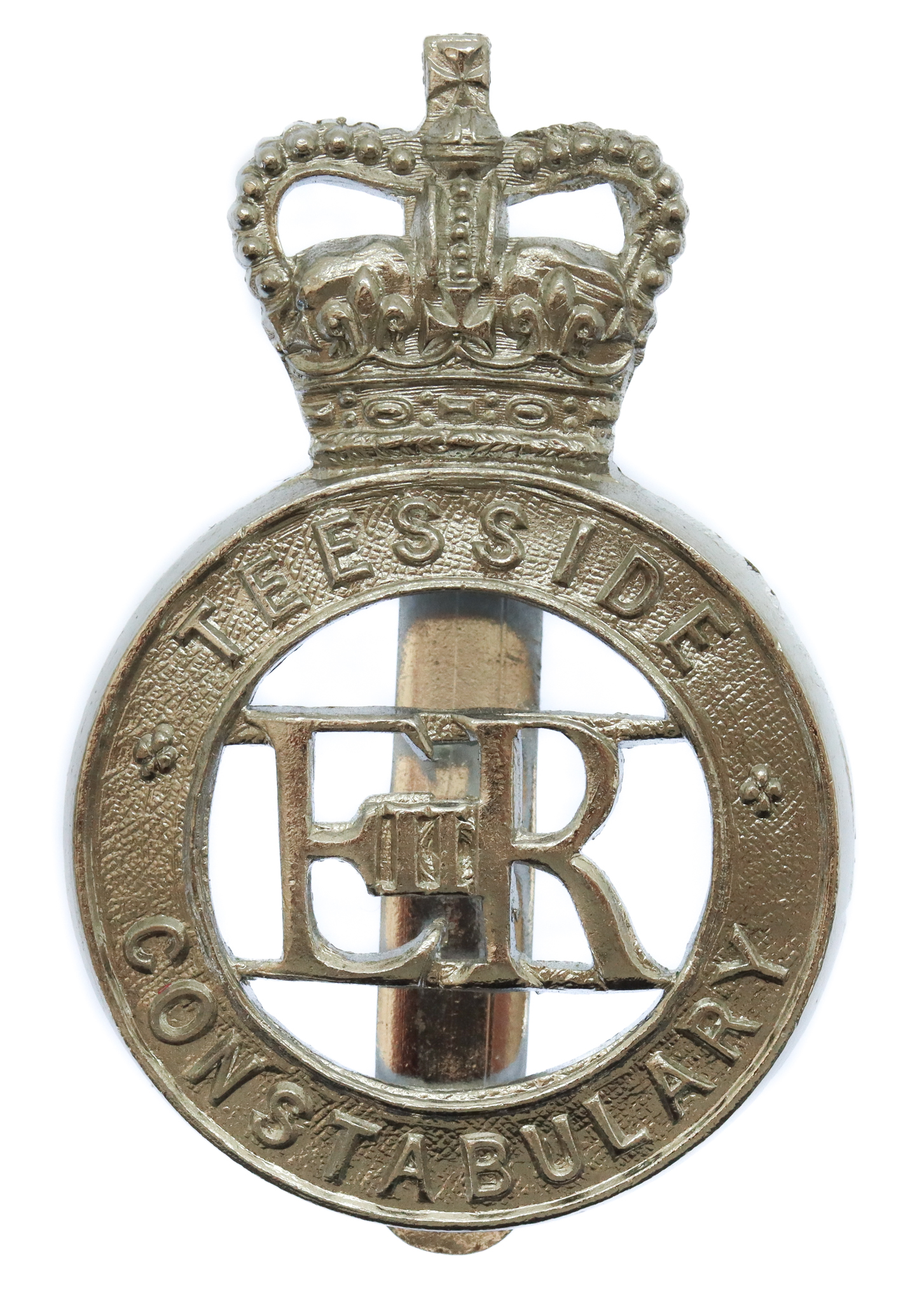 Teesside Constabulary Cap Badge - Queen's Crown