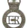 Leicester and Rutland Constabulary Cap Badge - Queen's Crown