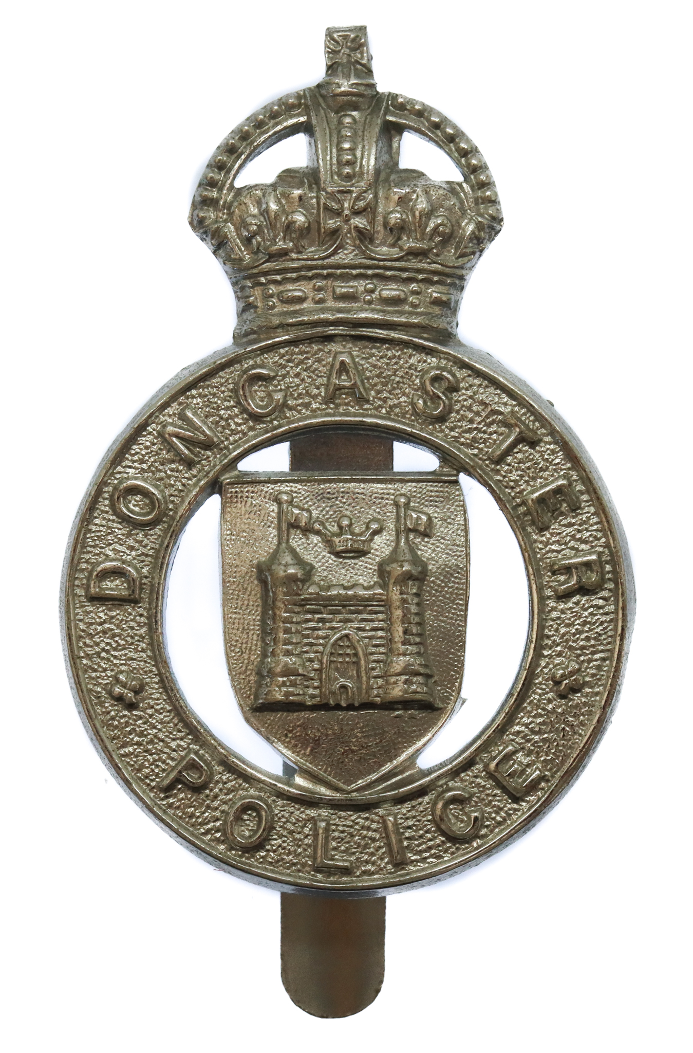 Doncaster Borough Police Cap Badge - King's Crown