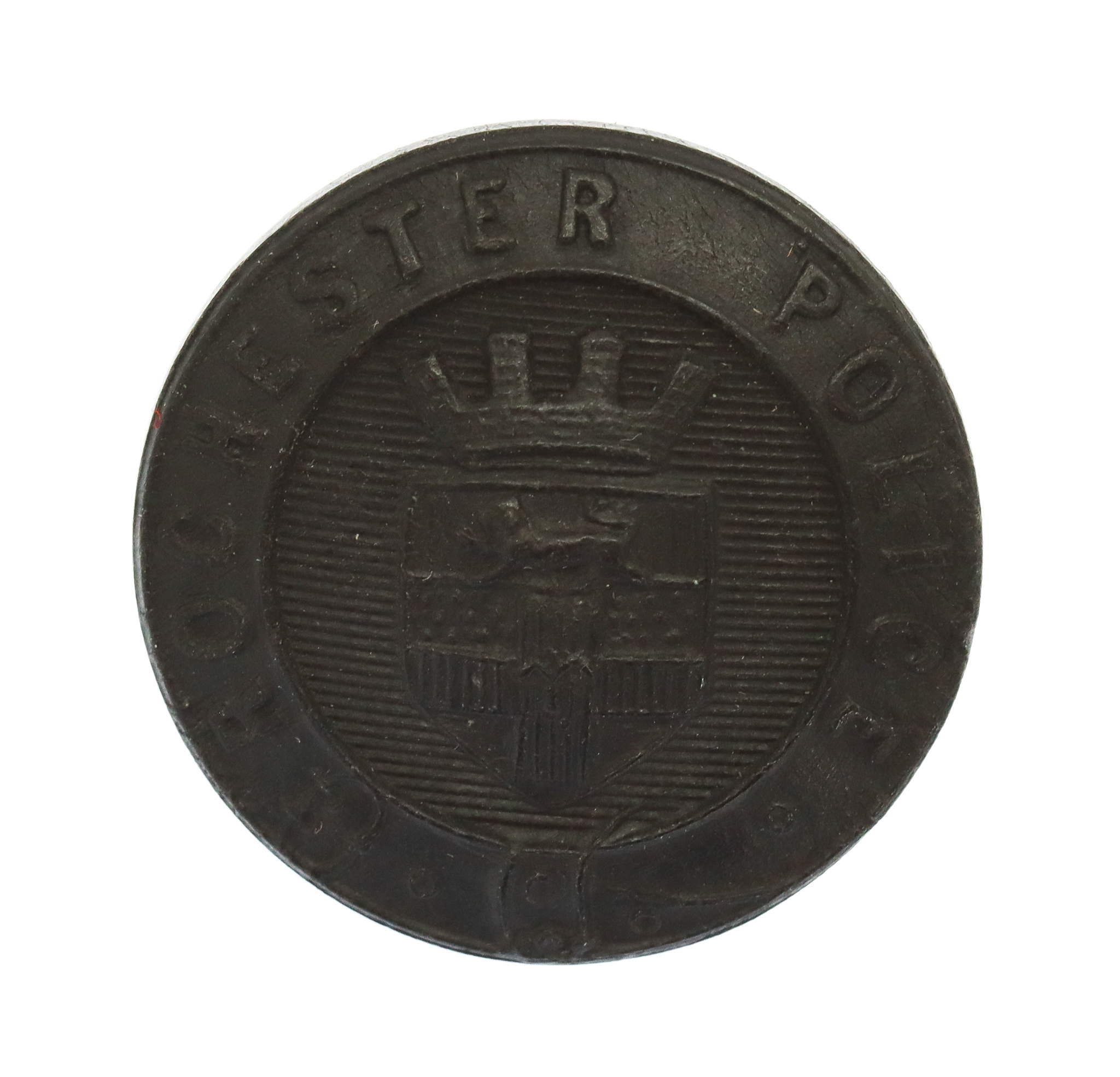 Rochester City Police Black Composite Coat of Arms  Button (24mm)