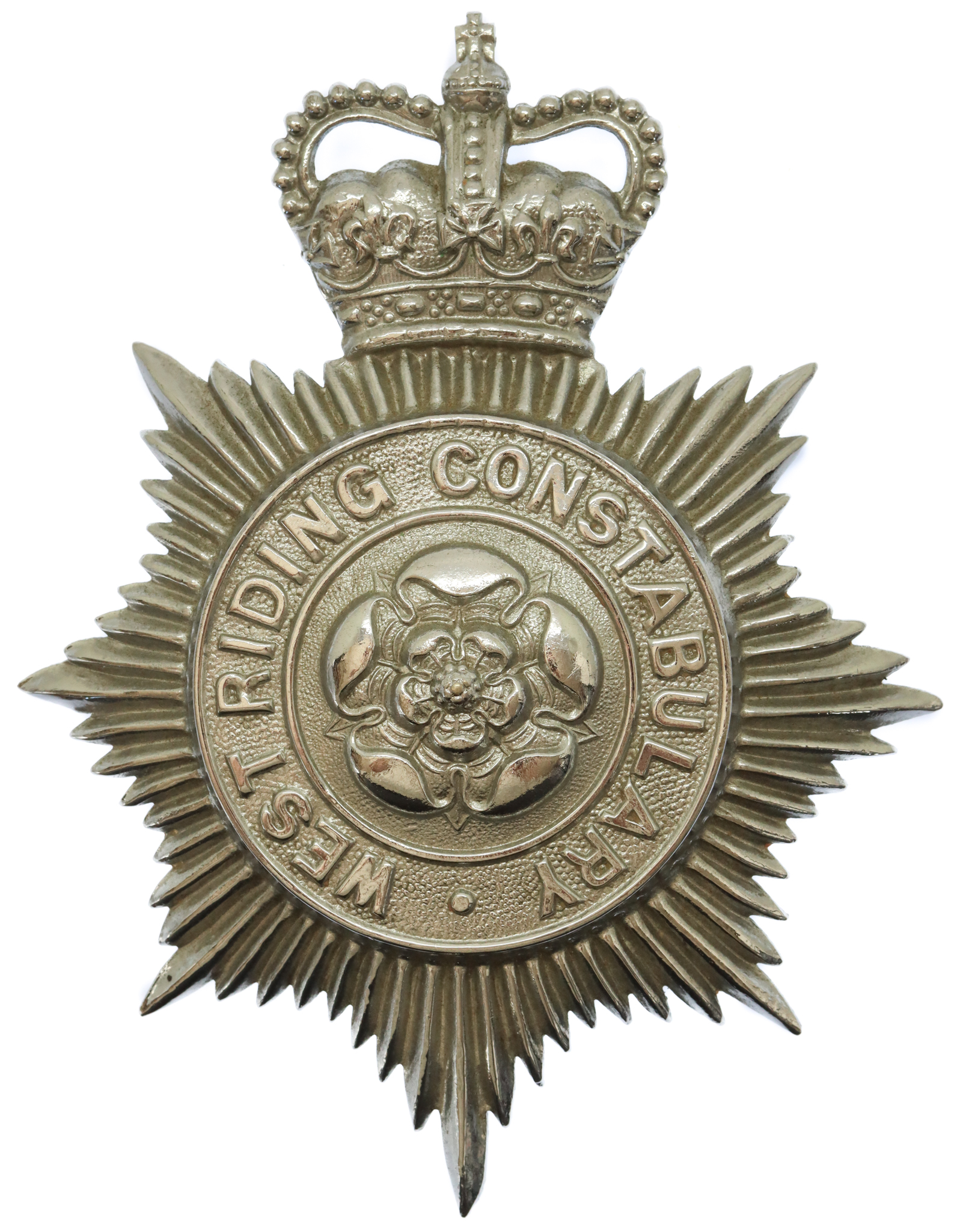 West Riding Constabulary Helmet Plate - Queen's Crown