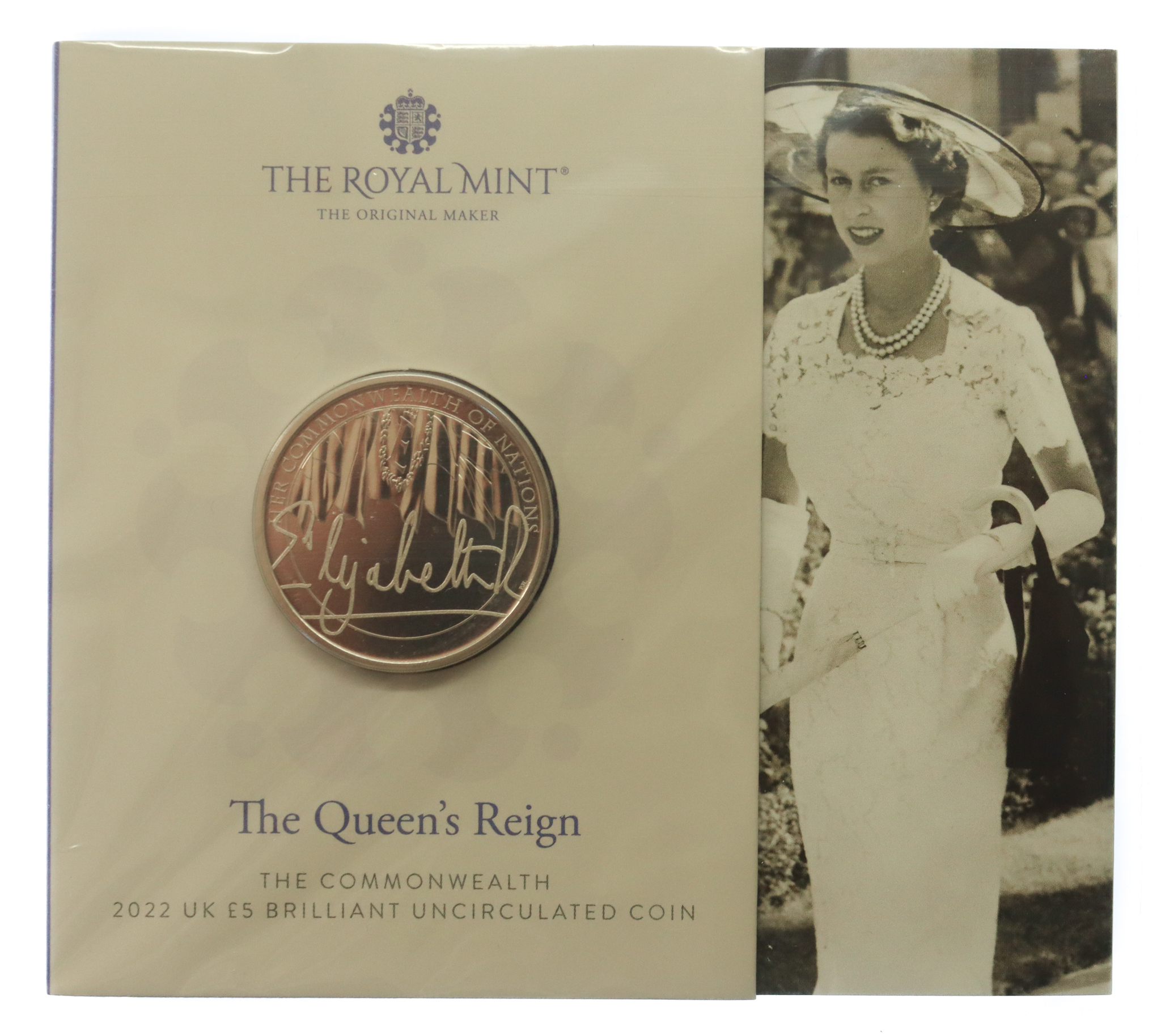 Royal Mint  2022 The Queen's Reign - The Commonwealth Brilliant Uncirculated £5 Coin 