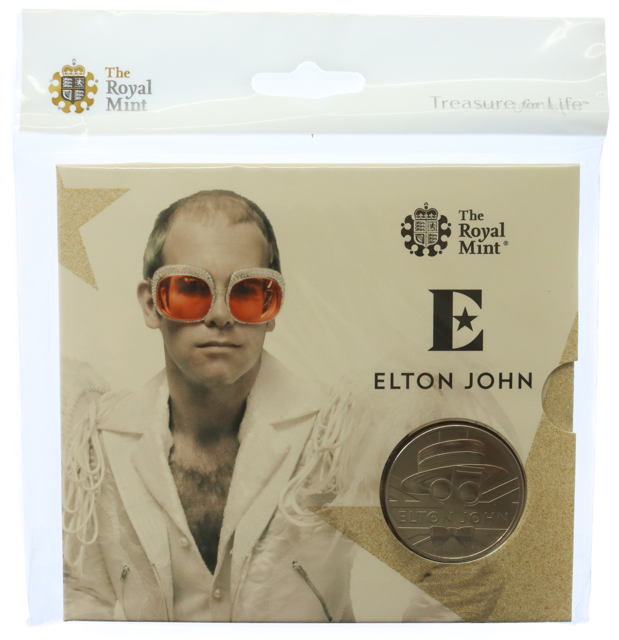 Royal Mint Elton John 2020 £5 Brilliant Uncirculated Coin - Rocket Man Edition 