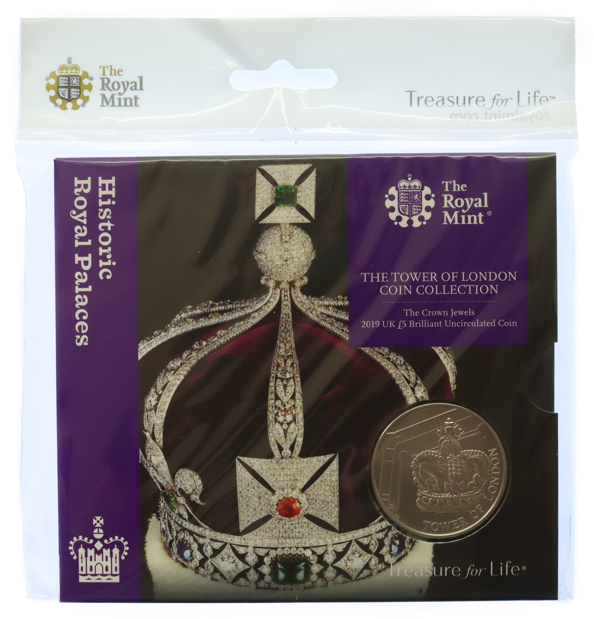 Royal Mint Tower of London Collection - The Crown Jewels 2019 UK £5 Brilliant Uncirculated £5 Coin 