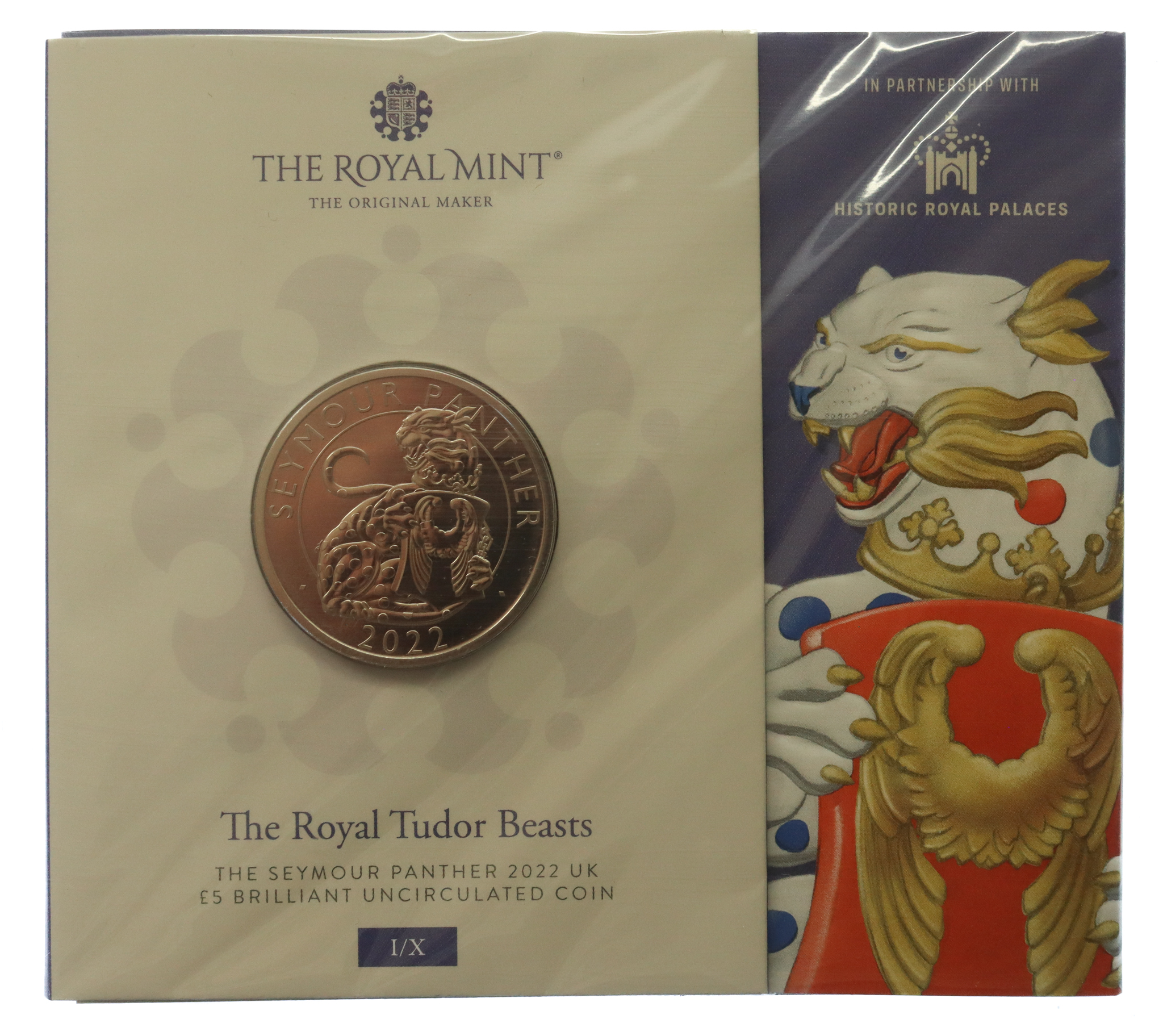 Royal Mint The Royal Tudor Beasts - Seymour Panther 2022 UK £5 Brilliant Uncirculated Coin