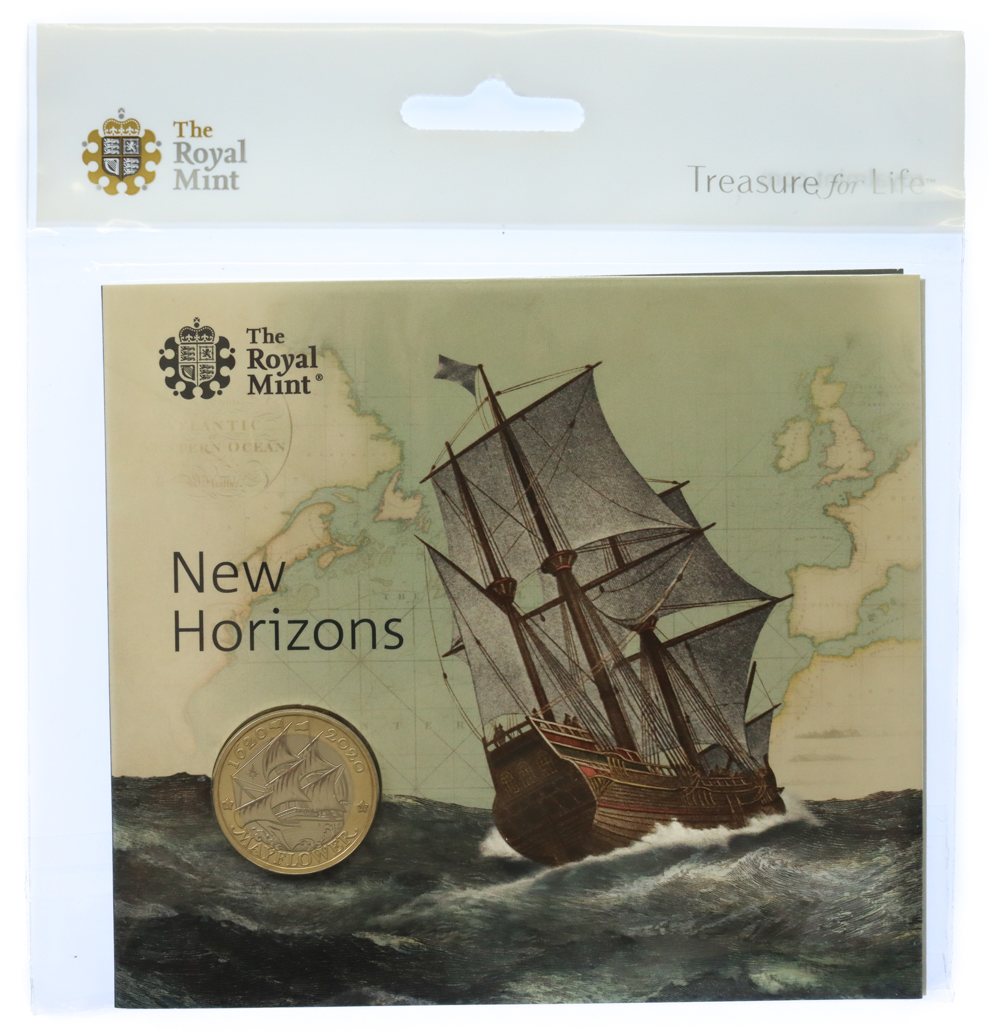 Royal Mint Mayflower 2020 UK £2 Brilliant Uncirculated Coin