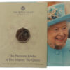 Royal Mint The Platinum Jubilee of Her Majesty The Queen 2022 UK 50p Brilliant Uncirculated Coin