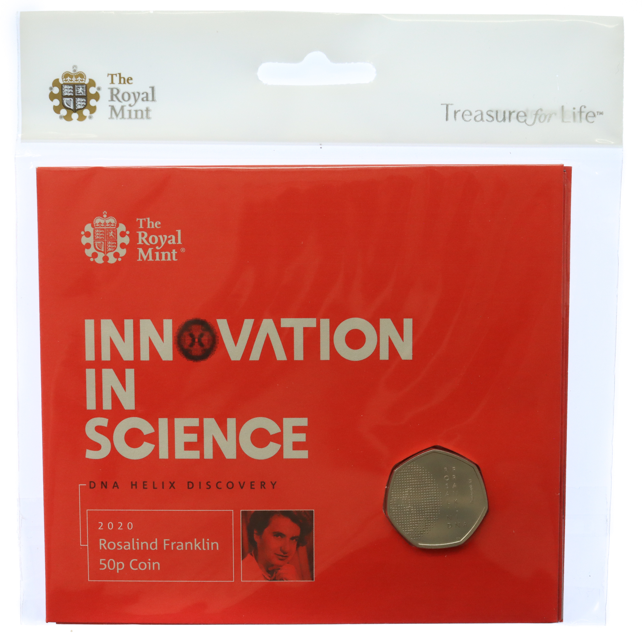 Royal Mint Rosalind Franklin 2020 UK 50p Brilliant Uncirculated Coin 