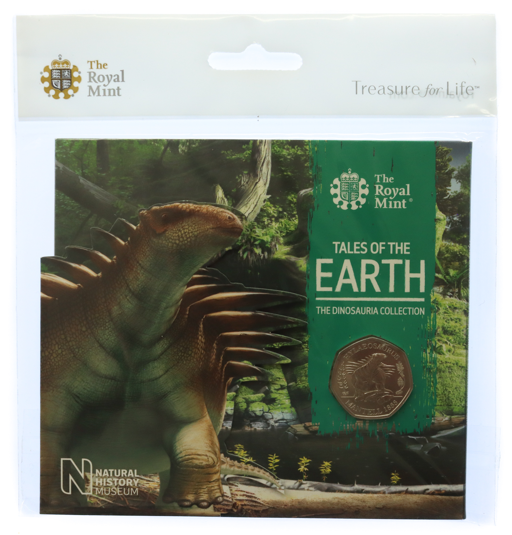 Royal Mint Tales of the Earth - Hylaeosaurus 2020 UK 50p Brilliant Uncirculated Coin 