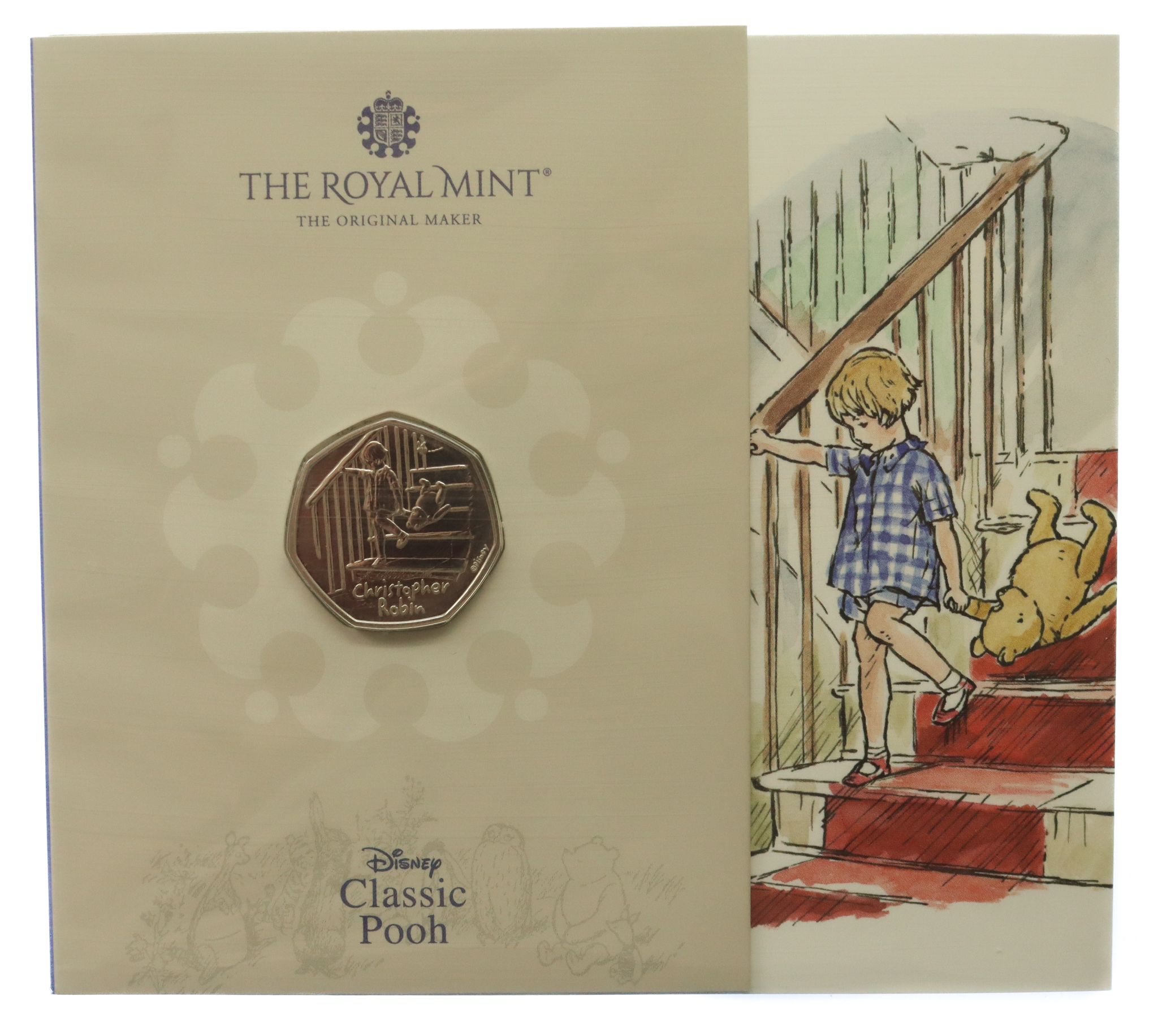 Royal Mint Classic Pooh Series - Christopher Robin 2020 UK 50p Brilliant Uncirculated Coin