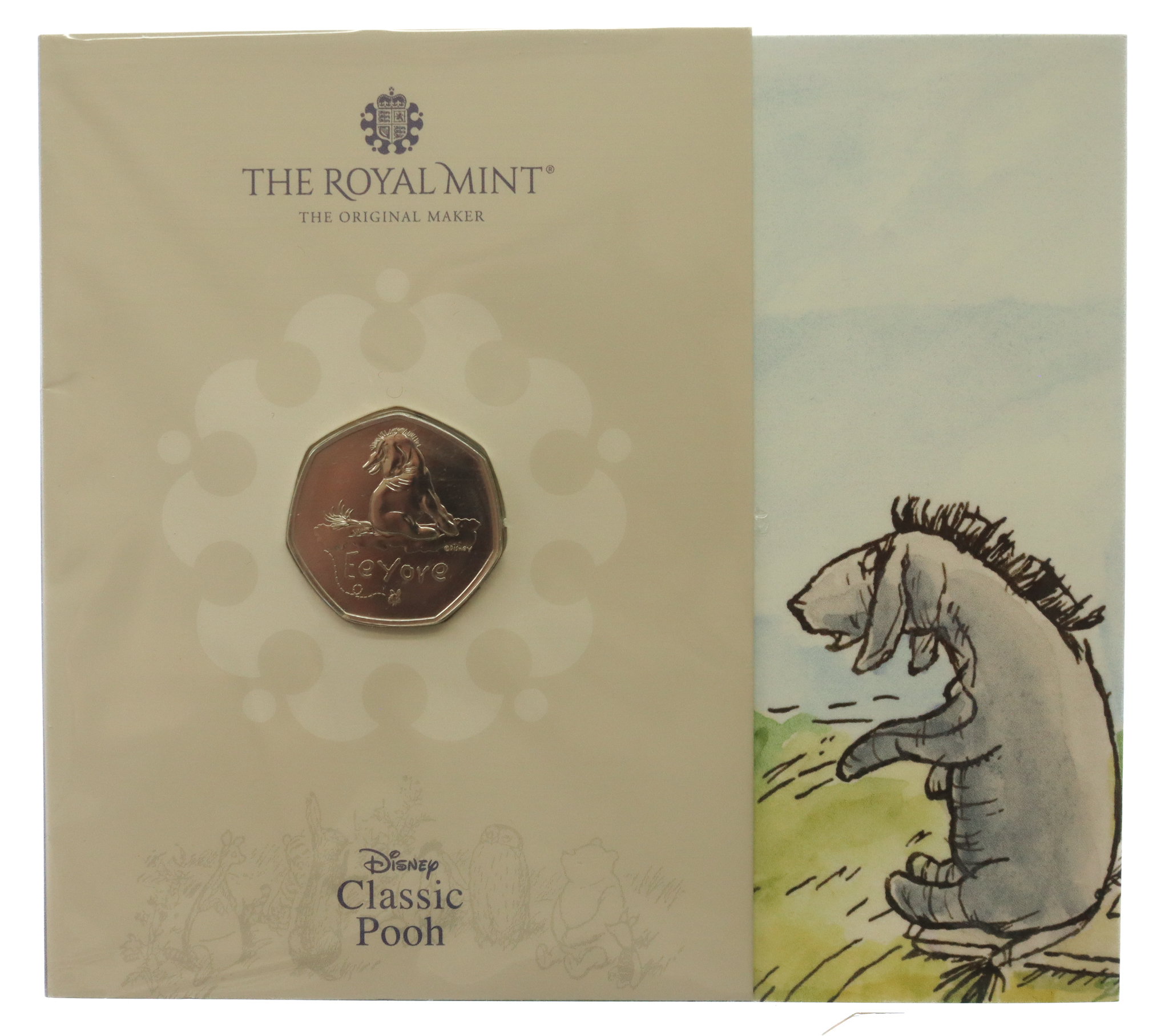 Royal Mint Classic Pooh Series - Eeyore 2022 UK 50p Brilliant Uncirculated Coin