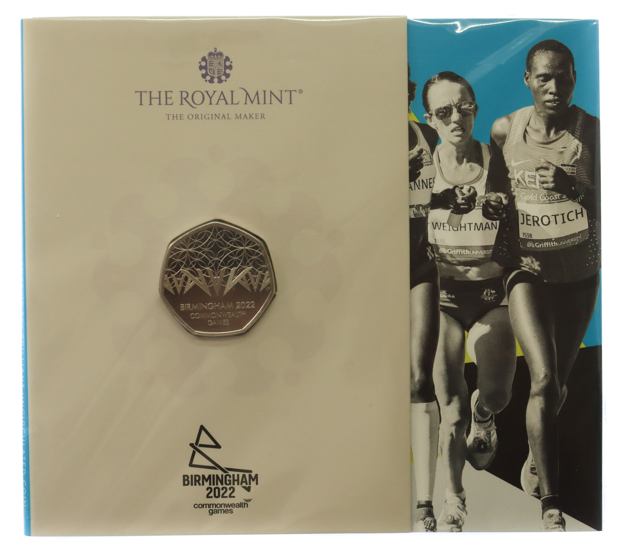 Royal Mint Birmingham 2022 Commonwealth Games UK 50p Brilliant Uncirculated Coin
