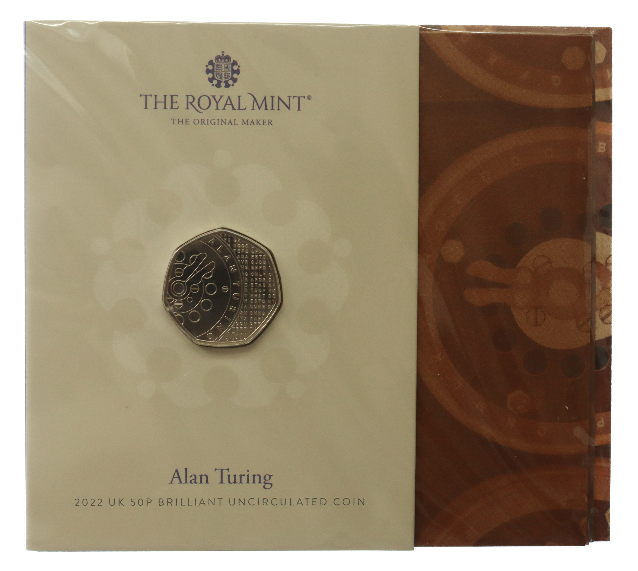 Royal Mint Alan Turing 2022 UK 50p Brilliant Uncirculated Coin