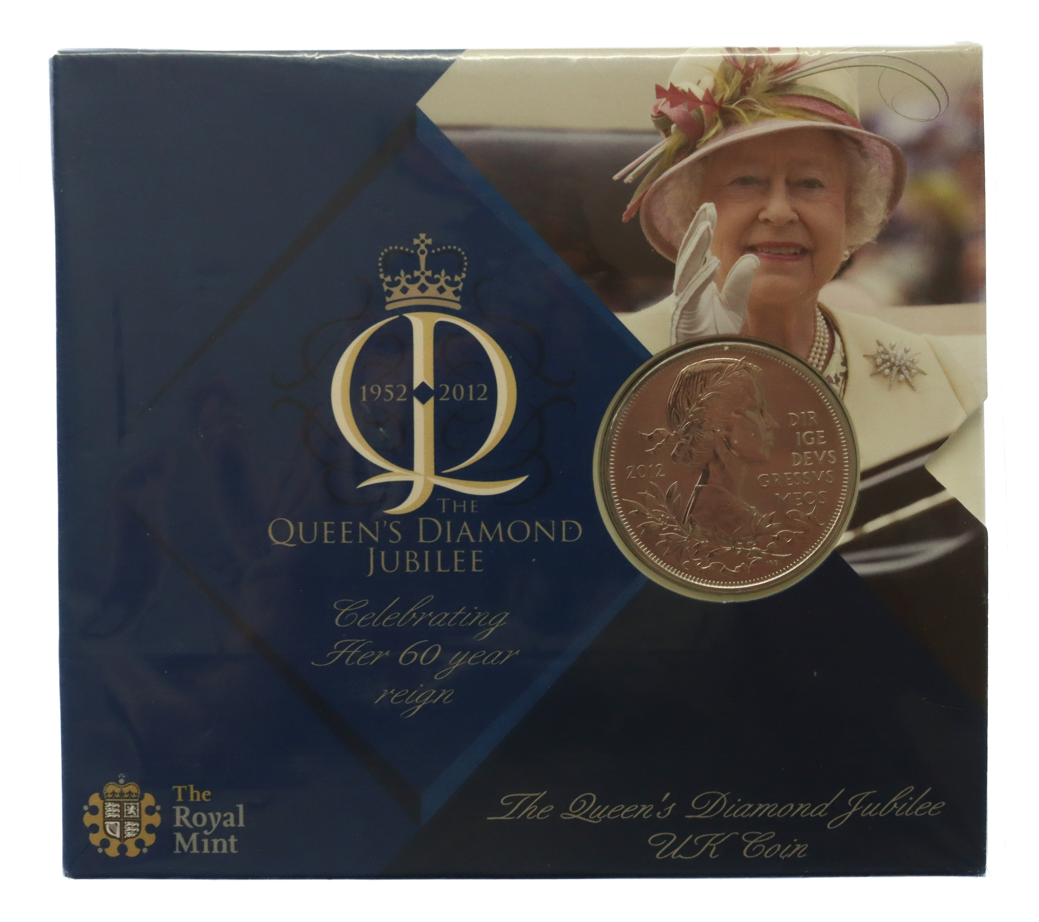 Royal Mint Official Queen's Diamond Jubilee 2012 UK £5 Brilliant Uncirculated Coin