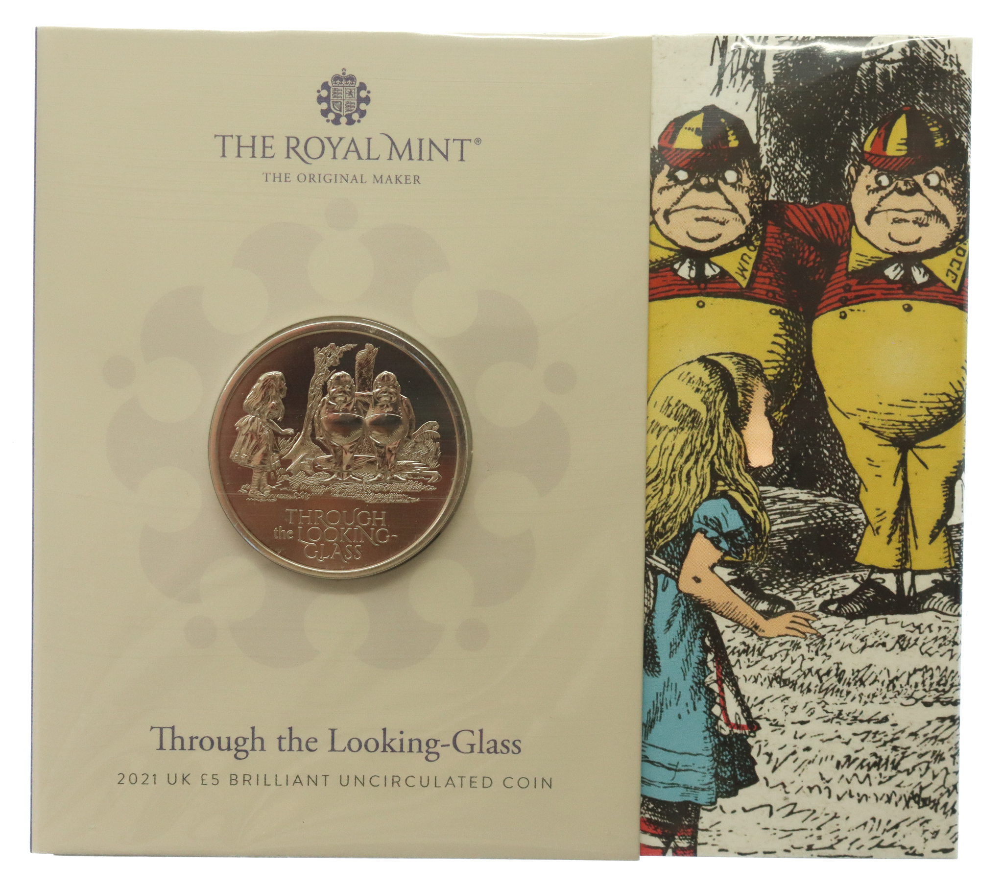 Royal Mint 2021 Through the Looking-Glass UK Brilliant Uncirculated £5 Coin