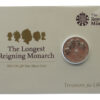 Royal Mint Longest Reigning Monarch Brilliant Uncirculated 2015 UK £20 Fine Silver Coin 
