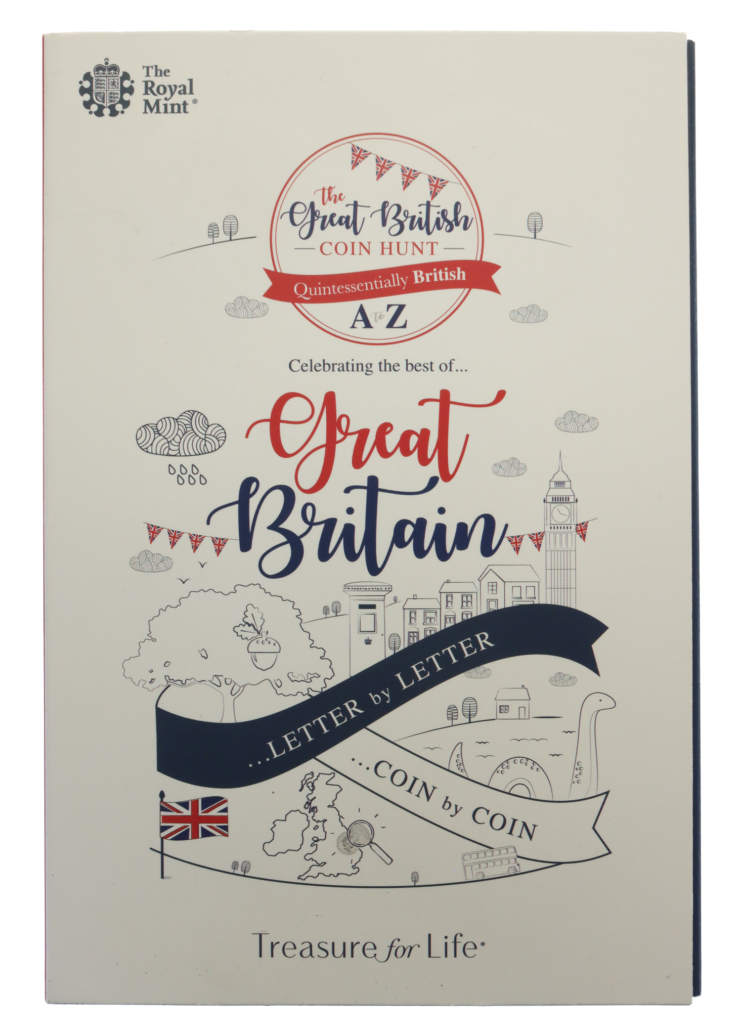 Royal Mint A-Z Collector Album for 2018 UK 10p The Great British Coin Hunt