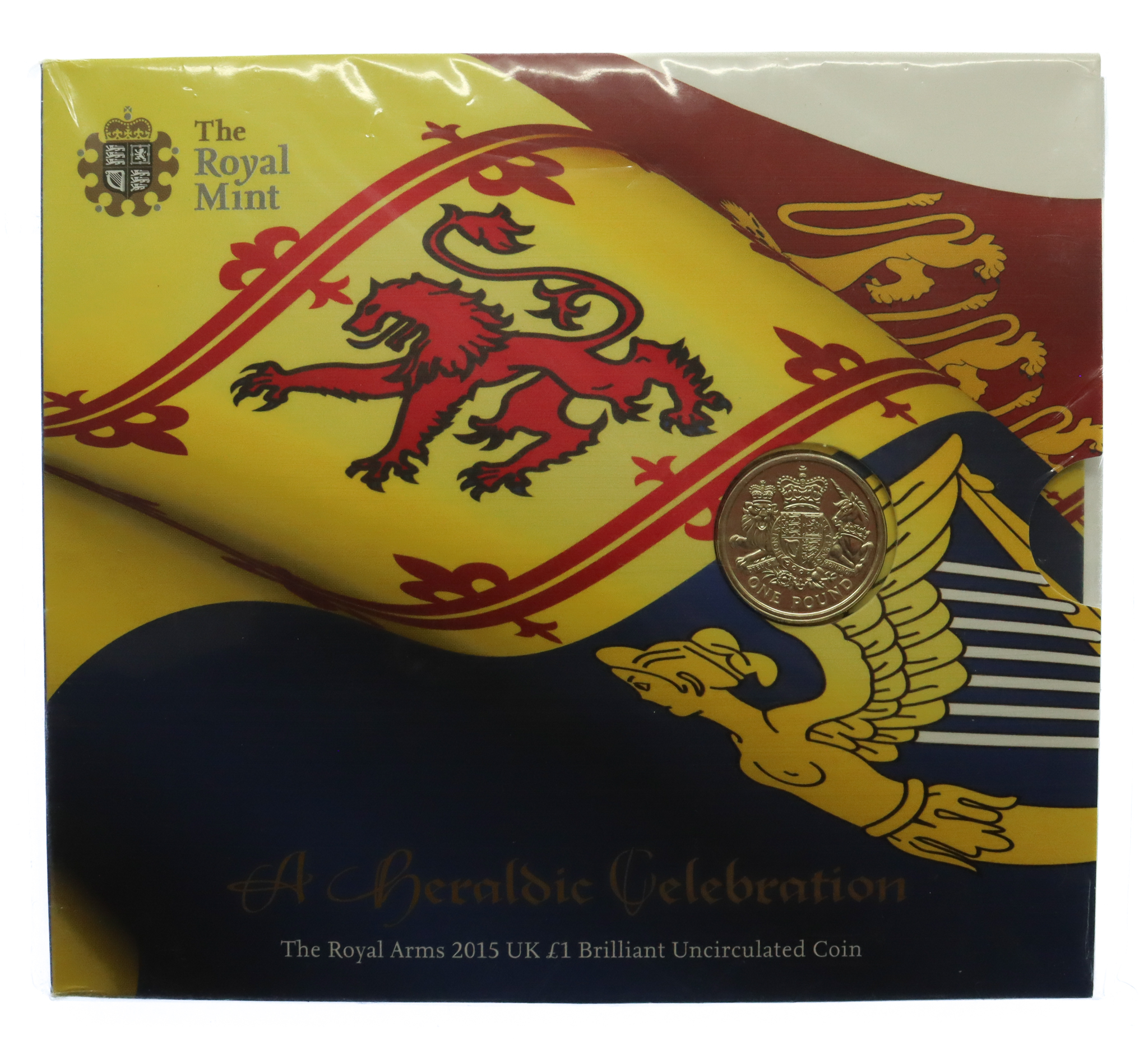 Royal Mint The Royal Arms 2015 UK £1 Brilliant Uncirculated Coin