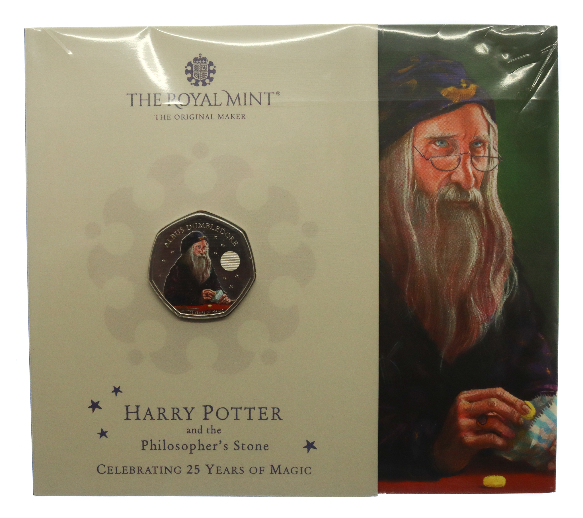 Royal Mint Albus Dumbledore 2023 UK 50p Colour Brilliant Uncirculated Coin