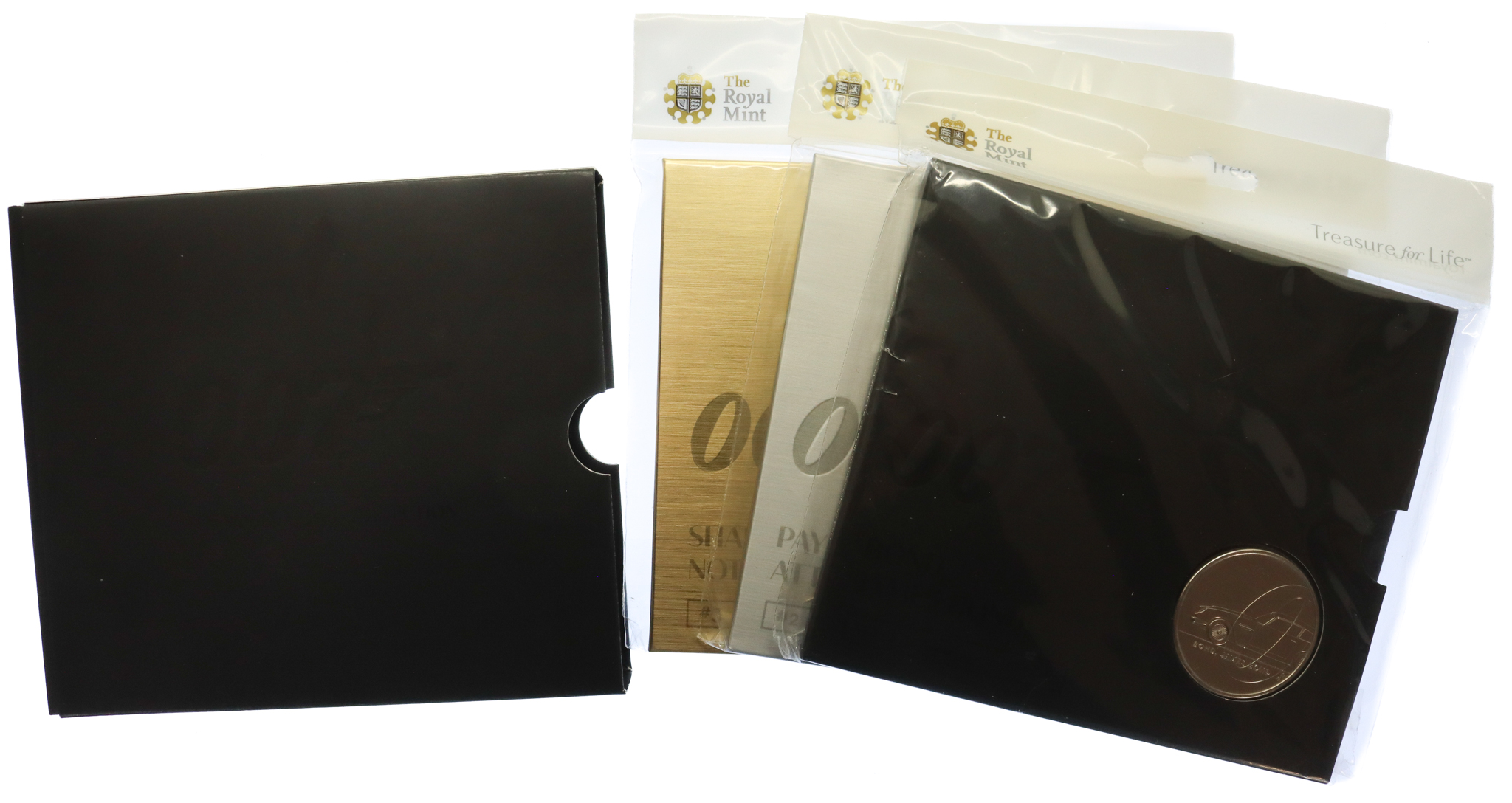 Royal Mint James Bond 2020 UK £5 Brilliant Uncirculated Three-Coin Series (in display holder)