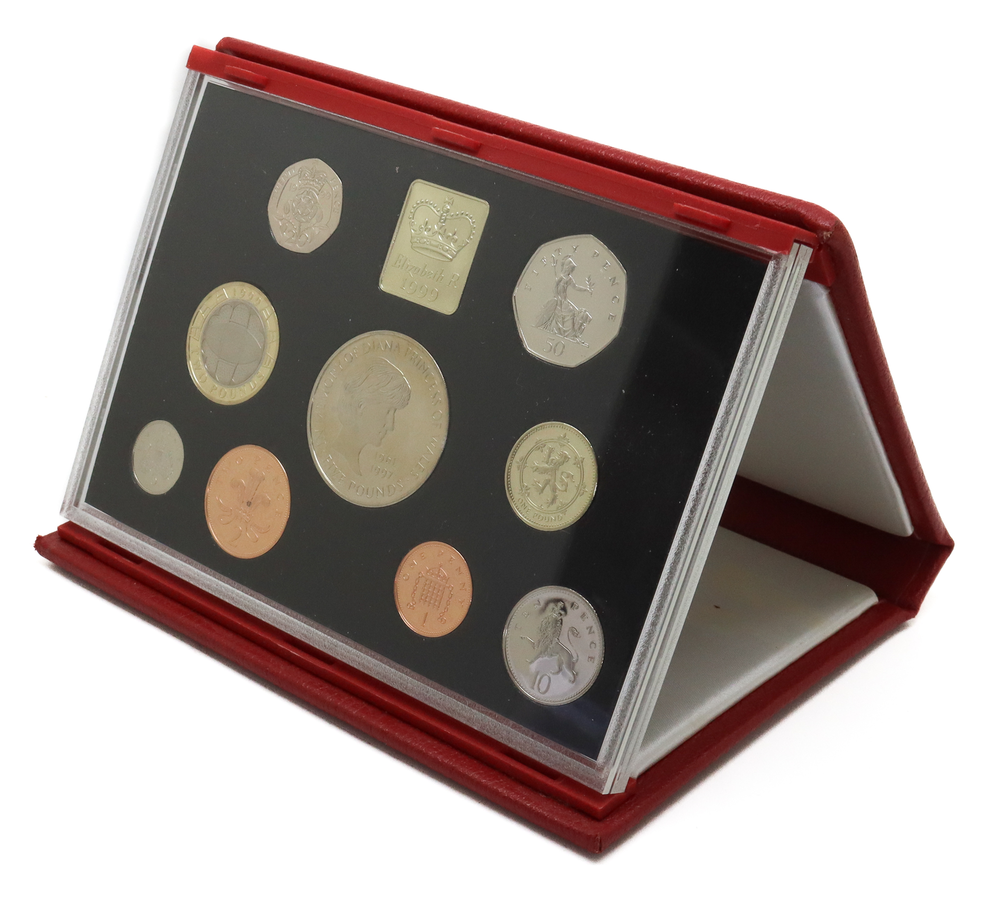 1999 Royal Mint United Kingdom Deluxe Annual Proof Coin Collection